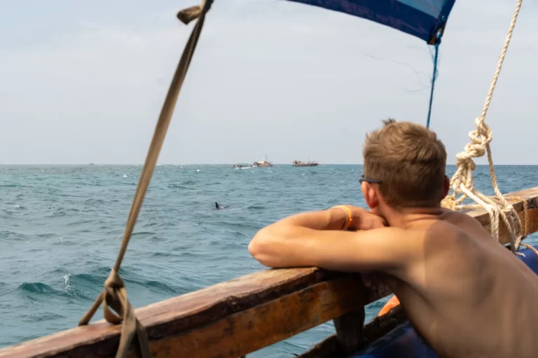 Scenic view of a river flowing through the African landscape