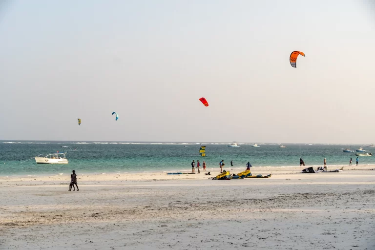 Tail grab trick performed by the river in Africa