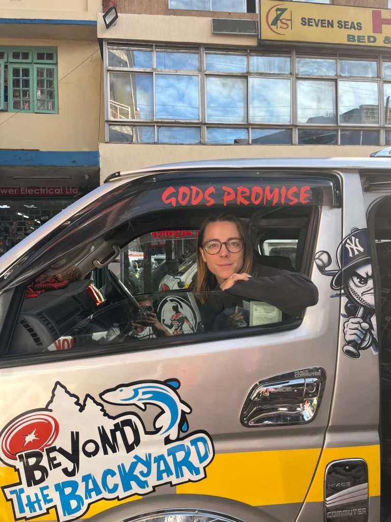 Bailey enjoying an African adventure with B. Adventuras