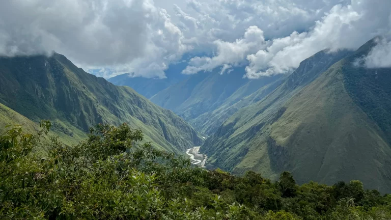 Scenic view of the Andes mountains in Peru during an adventure travel experience