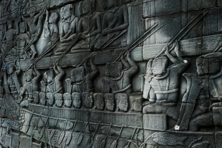 Angkor Wat Cambodia ancient temple complex with sunrise view